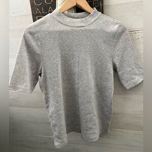 Style & Co. Heather Gray Short Sleeve Tee